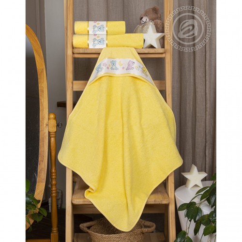 Уголок и полотенце "Мойдодыр" (желтый)