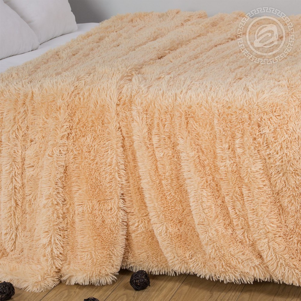 покрывало на кровать с большим ворсом