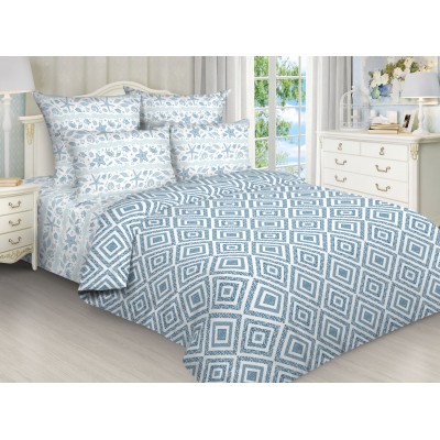 Постельное белье Атлантик 2 спальный, поплин, рис 9224/9225