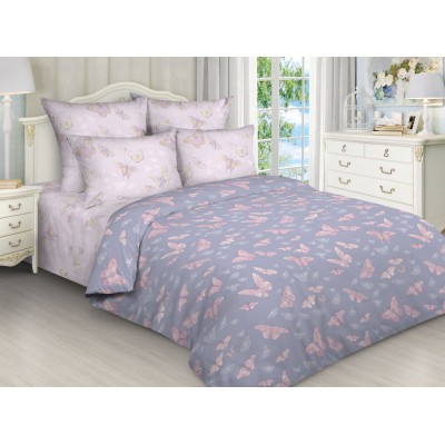 Постельное белье Бабочки евро, поплин, рис 7893/7893 вид 2