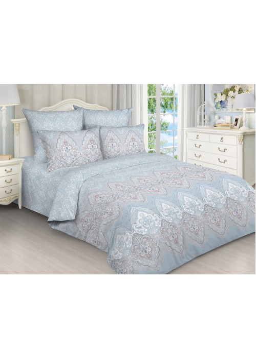 Постельное белье Адель 2 спальный, бязь, рис 3009/1