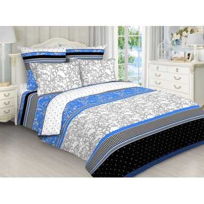 Постельное белье Ринальди 2 спальный, поплин, рис 4616/2