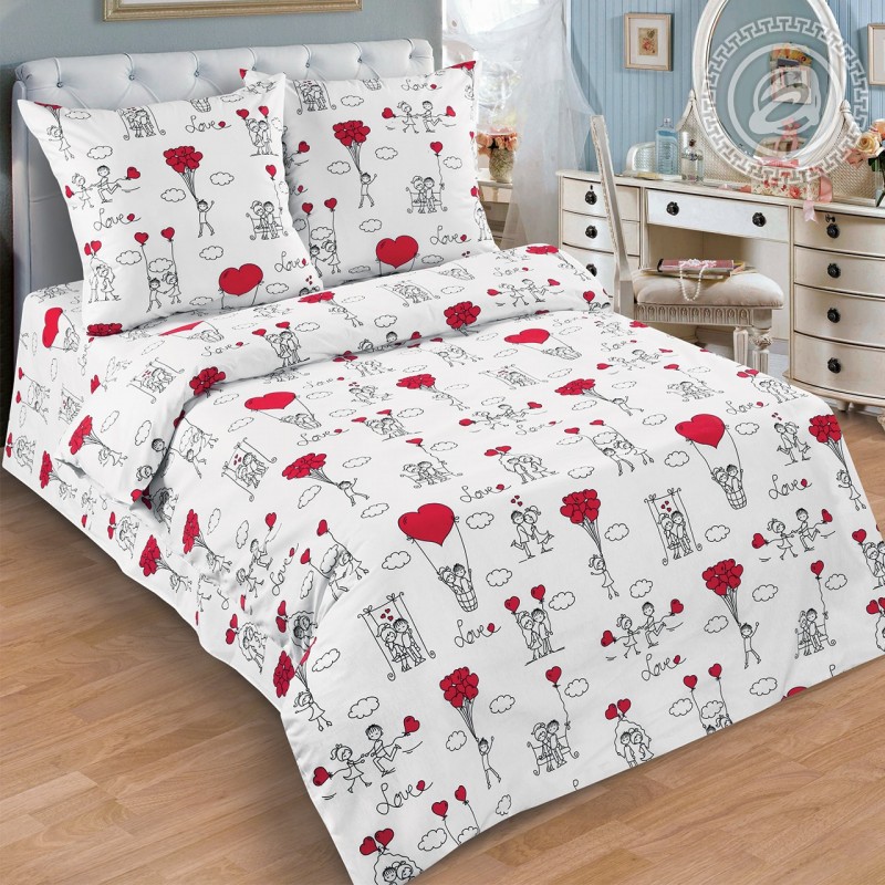 Детское постельное белье Любовь-морковь 912, размер 1,5 сп.