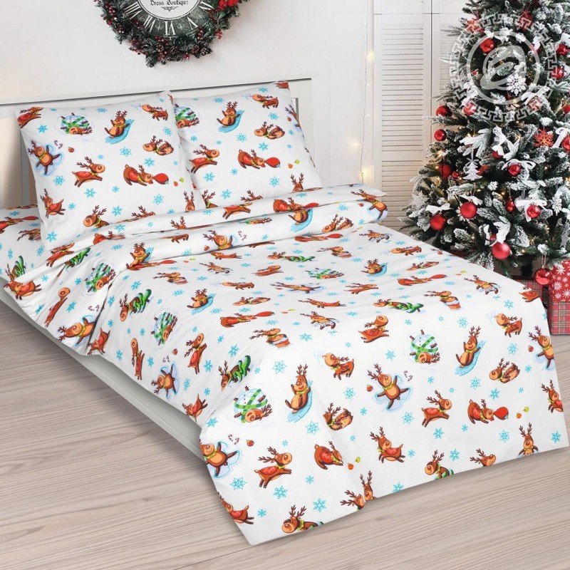 Детское постельное белье Оленята 912, размер 1,5 сп.