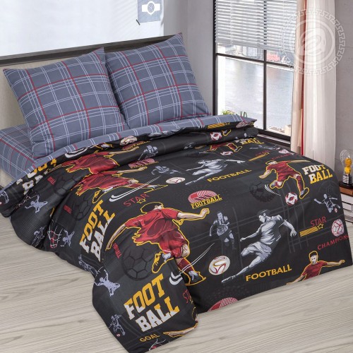 Детское постельное белье Пенальти, размер 1,5 сп, бязь