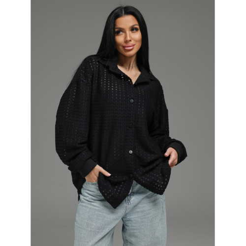 Стелла рубашка женская (черный)