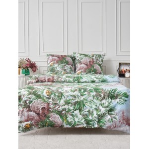 Постельное белье Белки 1,5 спальный, бязь, рис 2032/1