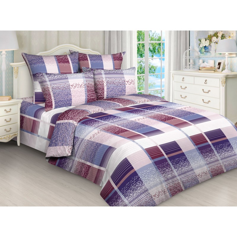 Комплект постельного белья 2,0 сп с Евро простыней, бязь рис.4246