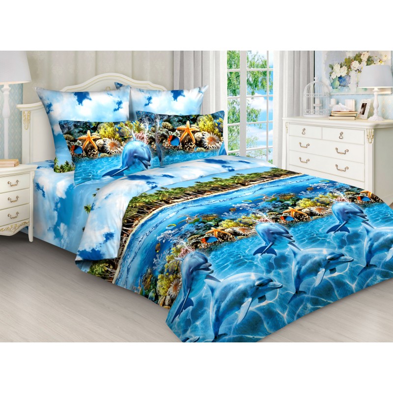 Комплект постельного белья 2,0 сп с Евро простыней, бязь рис.4292