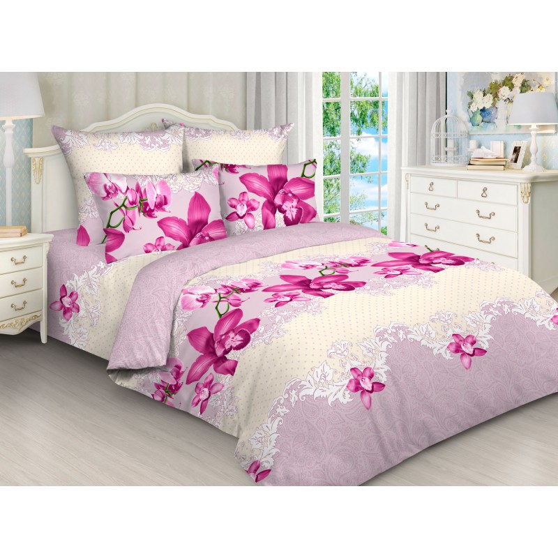 Комплект постельного белья 2,0 сп с Евро простыней, бязь рис.5178