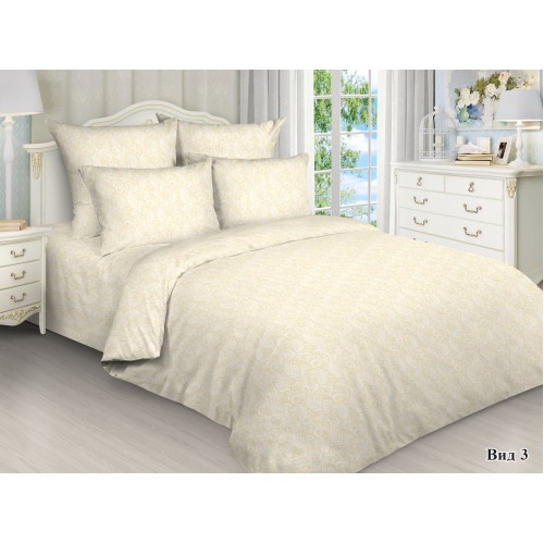 Комплект постельного белья 2,0 сп с Евро простыней, бязь рис.5744/3