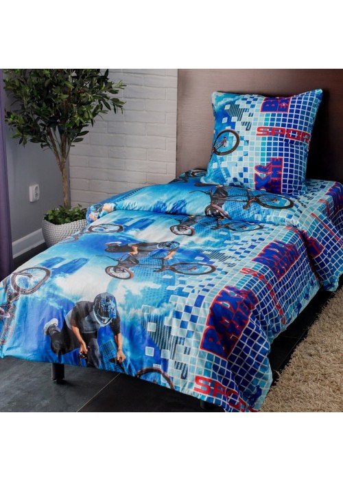 Детское постельное белье Экстрим 1,5 спальный, поплин, рис 1627/1