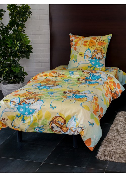 Детское постельное белье Фея 1,5 спальный, поплин, рис 1789/1