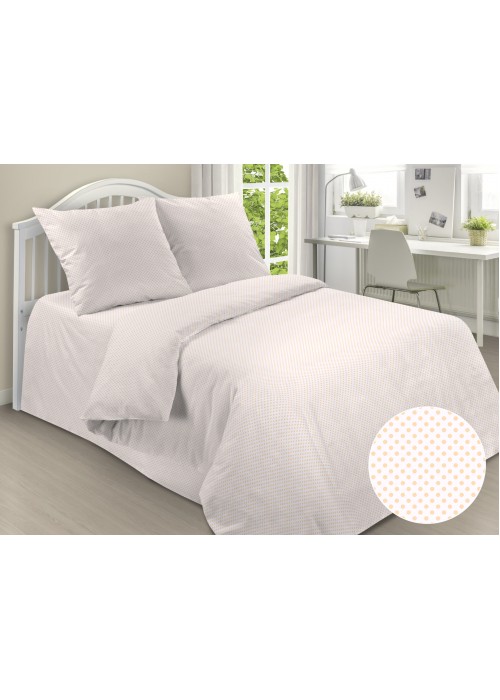 Постельное белье Горошек 1,5 спальный, бязь, рис 1910/3