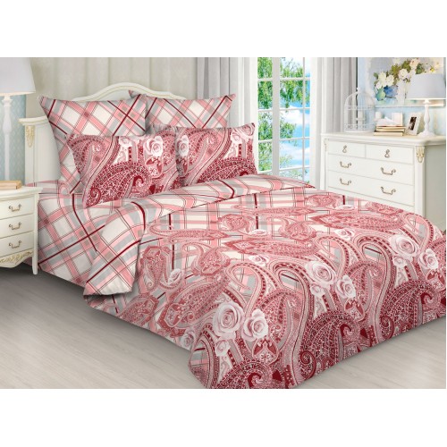 Постельное белье Элиза 2,0 сп с Евро простыней, бязь рис.5332