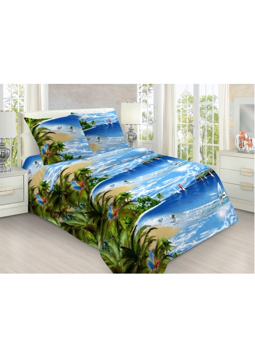 Постельное белье 1,5 спальный, бязь, рис 1428