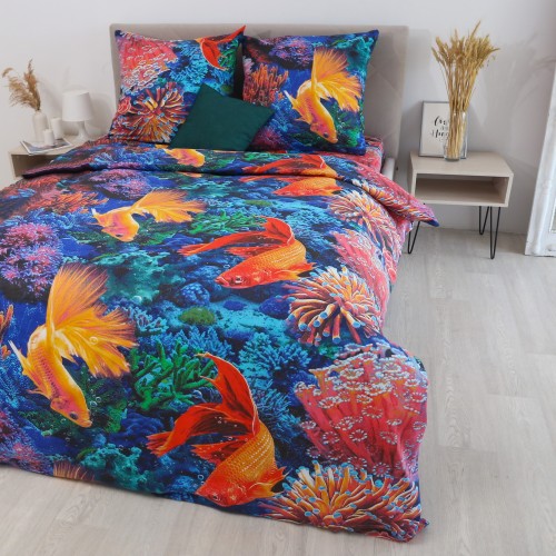 Постельное белье 1,5 спальный, бязь, рис 2052