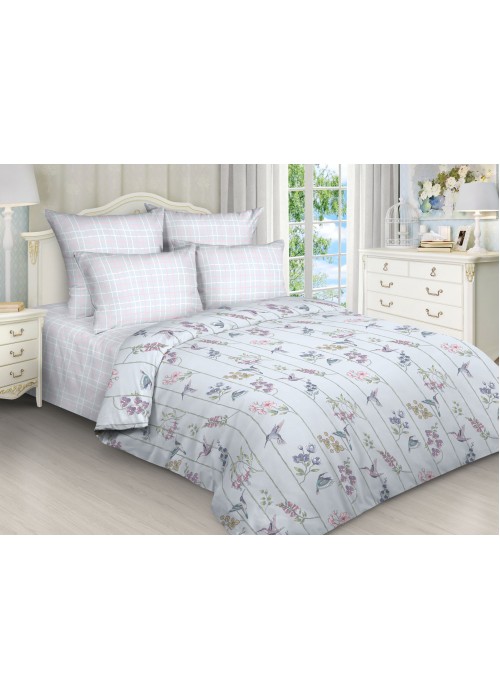 Постельное белье Ботаника 2 спальное, поплин, рис 7891-7892/1 