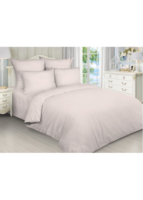 Постельное белье BellaRossa поплин семейный, рис 626 пудровый розовый