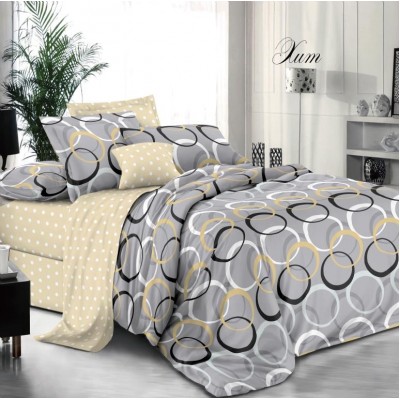 Постельное белье семейный, поплин, рис.Хит (П3)