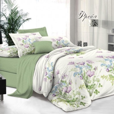 Постельное белье семейный, поплин, рис.Фрейя (П3)