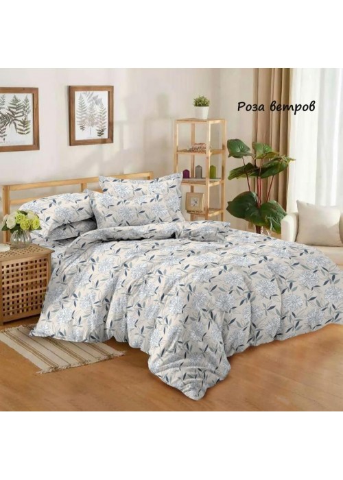 Постельное белье 2 спальный, бязь, рис.Роза ветров (Б3)