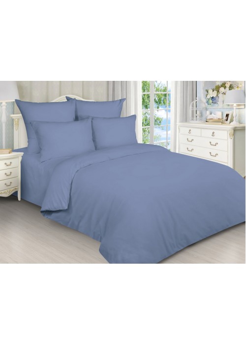 Постельное белье BellaRossa поплин 2 спальный, 12400 голубой