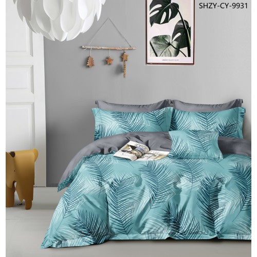 Постельное белье 2 сп с евро, поплин, рис. 6544 (П1)