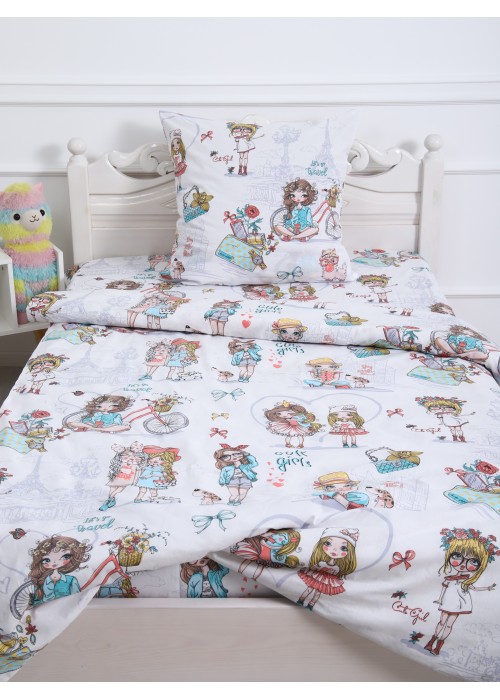Детское постельное белье 1,5 спальный, поплин. 2458/1