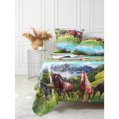 Простынь 1,5 спальная 150х215 Хлопок, Бязь. 1454