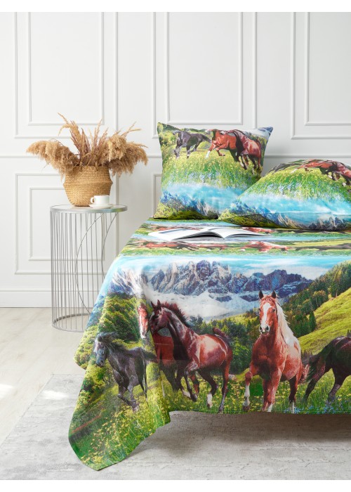 Простынь 1,5 спальная 150х215 Хлопок, Бязь. 1454