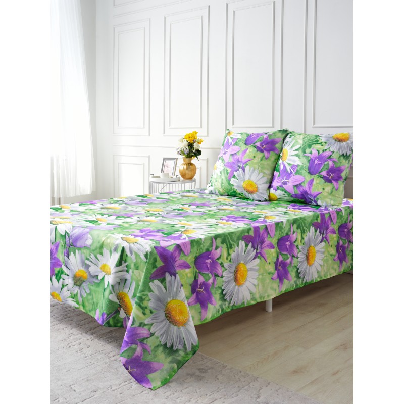 Простынь 1,5 спальная 150х215 Хлопок, Бязь. 1611