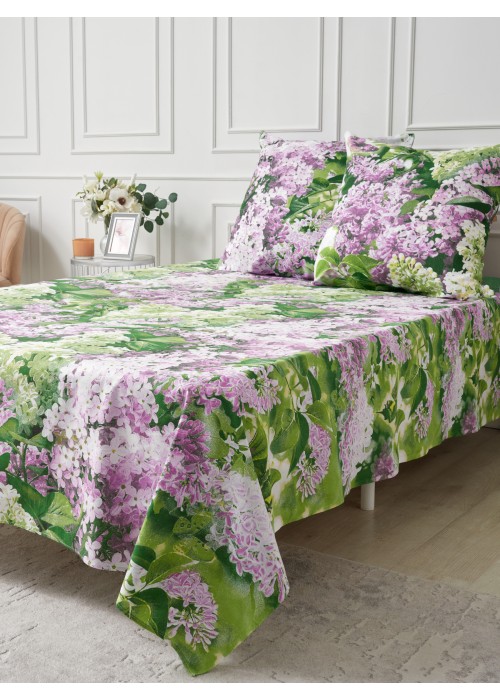 Простынь 1,5 спальная 150х215 Хлопок, Бязь. 1667