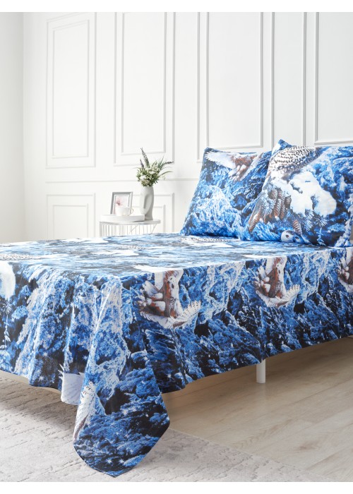 Простынь 1,5 спальная 150х215 Хлопок, Бязь. 1924