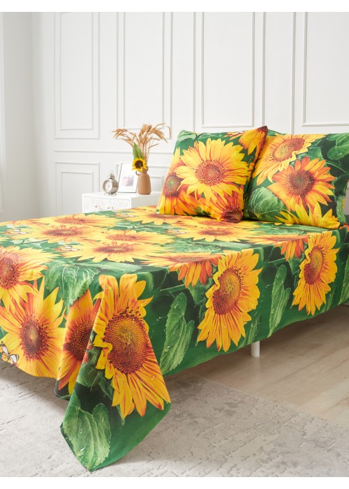 Простынь 1,5 спальная 150х215 Хлопок, Бязь. 2131