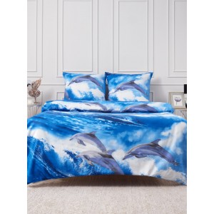 Постельное белье 1,5 спальное, бязь, рис 2547