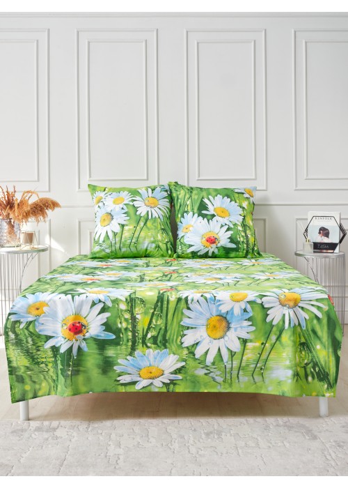 Простынь 1,5 спальная 150х215 Хлопок, Бязь. 2085